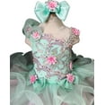 thumbnail image 2 of Jenniferwu G003AS Infant Toddler Baby Newborn Little Girl's Pageant Party Birthday Dress Blue Size 9-12Months, 2 of 5
