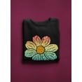 thumbnail image 3 of Colorfull Flower Design Women Sweatshirt, Female 3X-Large, 3 of 4