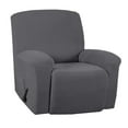 thumbnail image 2 of 1 Pce Housse Extensible pour Fauteuil Inclinable, Housse de Sofa, Meuble avec Bas Élastique Housse Extensible en Jacquard Spandex pour Fauteuil Inclinable Gris, 2 of 8