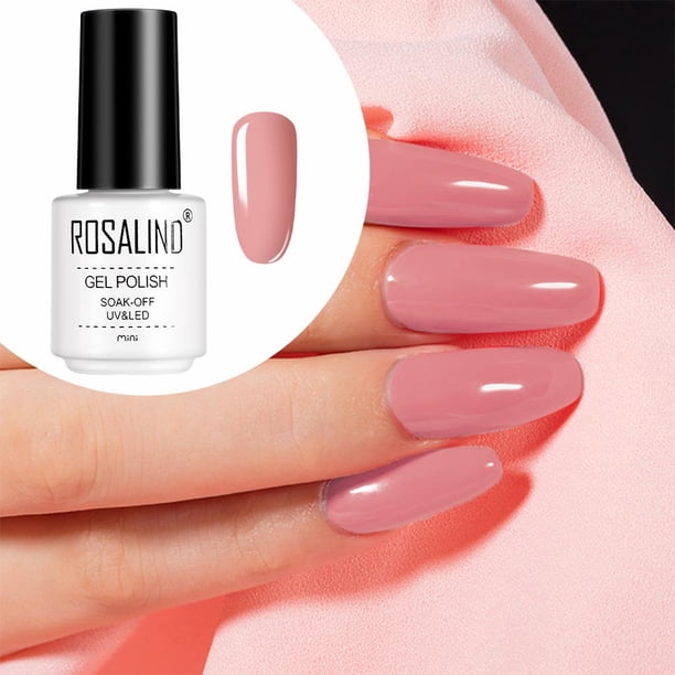 Gel de de Uñas Brillante 7ml Soak Off Light Adherencia para Manicura, Duradero debajo Perfecto Proceso Adecuado - Gris rosáceo pálido Salvador Dali Esmalte de uñas de gel