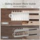 thumbnail image 5 of Organizador de Sartenes y Ollas para Cajon, Metal Organizador de Sartenes, 8 Compartimentos Ajustables, Corredero para Sartenes y Ollas con Adhesivo, Organizacion Hogar/Cocina, Blanco, 5 of 13