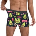 thumbnail image 2 of Kdxio Men's Boxer Briefs with Avocado LOVE Print - Comfortable and Breathable Underwear for Everyday Wear, 2 of 7