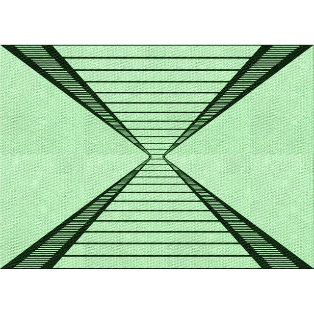 Ahgly Company Machine Washable Indoor Rectangle Transitional Mint Green Area Rugs, 8' x 10'