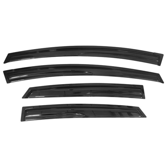 Ikon Motorsports Window Visor Compatible with 10-15 Toyota Prius XW30 MU Style Acrylic Vent Windshield Deflector Rain Guard 4Pc Set Outside Mount 2010 2011 2012 2013 2014 2015