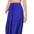 thumbnail image 4 of Women's Plus Size Tiered Ruffle Raw Hem Maxi Skirt, 4 of 4