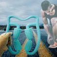 thumbnail image 2 of Muscle Roller 4 Wheels Trigger Point Leg Massager Roller Fitness Equipment, 2 of 4