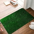 thumbnail image 4 of Honeii Green Sparkling Pattern Door Mat, Welcome Door Mats Outdoor Indoor, Stain and Fade Resistant, Non-Slip Entry Matfor Bedroom, Bathroom, Kitchen, 4 of 7