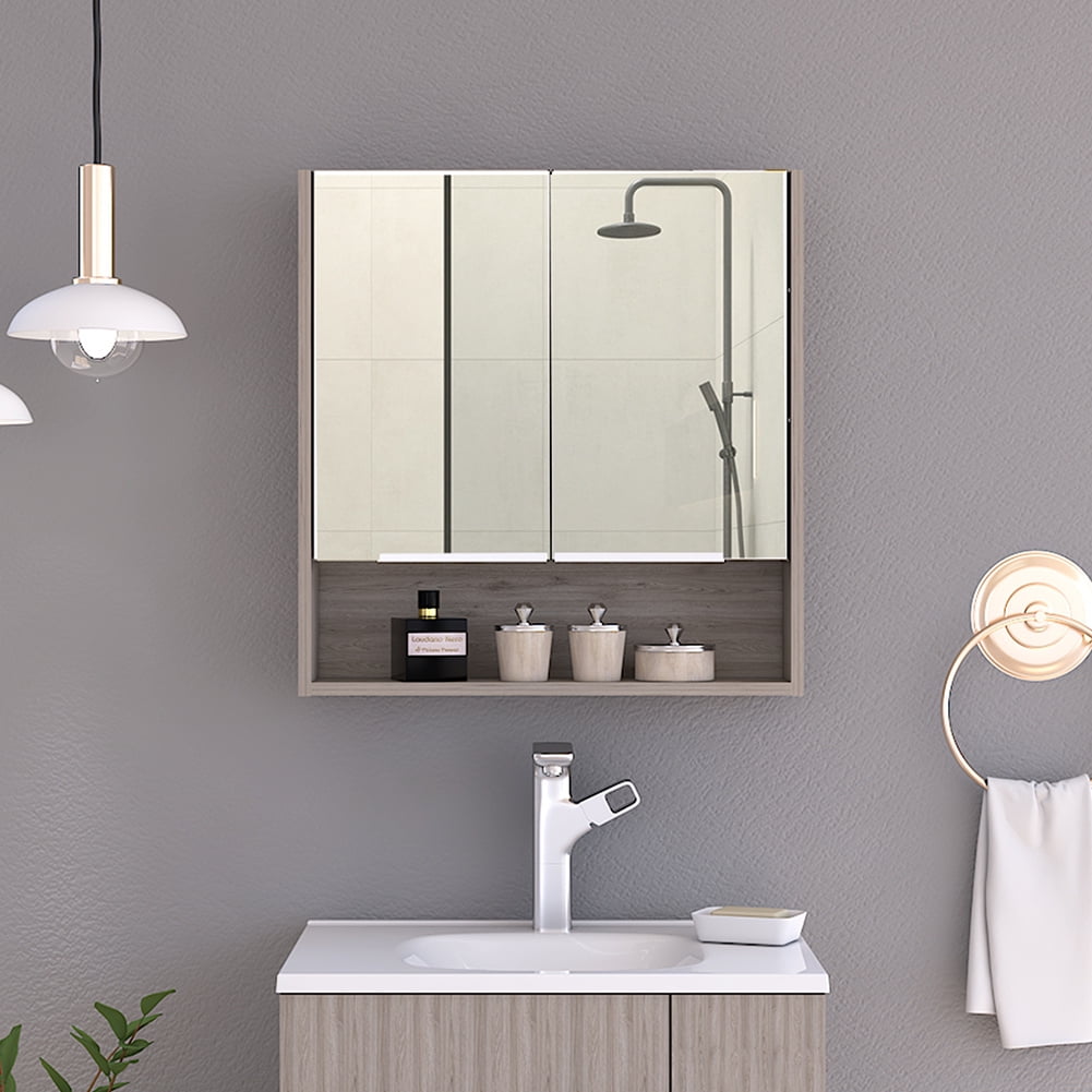Cfowner Wall Mounted Medicine Cabinets for Bathroom with Mirror - Walmart.com
