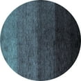 thumbnail image 1 of Ahgly Company Indoor Round Abstract Light Blue Modern Area Rugs, 5' Round, 1 of 4