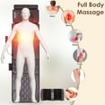 thumbnail image 4 of Imountek PU Leather Full Body Massage Mat with Heat Timer, Multifunctional Electric Massage Chair Pad with Shiatsu Neck Foot Massager Lumbar Pillow Carry Bag Earplugs Anti-Slip Bottom for Home, 4 of 22