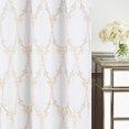 thumbnail image 5 of Moutainwind Polyester Sheer Curtains Double Layers Embroidered Floral Style Curtain Pair,52" W x 96" L, 5 of 9