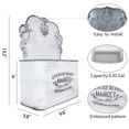 thumbnail image 4 of Galvanized Metal Wall Planter - Rustic Vintage Wall Mounted Planters for Outdoor Plants Farmhouse Hanging Plant Holder Decor (13.2" L x 9.5" H), 4 of 9