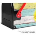 thumbnail image 5 of Mailbox Cover Magnetic Sunflower Wood Grain Mail Wraps Cover Magnetic 18 x 21 Inch, 5 of 6