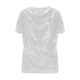 thumbnail image 5 of Camisas de Manga Corta para las Mujeres Casual Brillante Color Sólido Empalmado Cuello de Tortuga Tops para el Uso Diario, 5 of 9