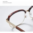 thumbnail image 5 of LANFENG Natural Crystal Stone Reading Glasses For Men Women Fashion  Computer Readers Clear Real Glass Lenses, 5 of 8