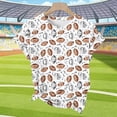 thumbnail image 4 of Novelty Graphic T-Shirt for Women Short Sleeve Crewneck Multi-Sport Balls Print Loose Fit Fun Athletic Theme Top Breathable Casual Summer Clothes, 4 of 7