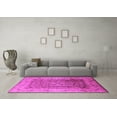 thumbnail image 3 of Ahgly Company Indoor Square Oriental Pink Industrial Area Rugs, 3' Square, 3 of 4