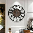 thumbnail image 3 of Large Wall Clock for Living Room Decor, 20 Inch Non Ticking Silent, Battery Operated Modern Vintage Oversized Wall Clock for Bedroom Kitchen, 3 of 9