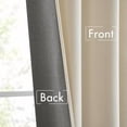thumbnail image 6 of Cream Beige Velvet Curtains 90 inches Long 2 Panels - Luxury Pinch Pleated Room Darkening Window Drapes for Bedroom Living Room Thermal Insulated Super Soft, Back Tab Rod Pocket Elegant Decor, 6 of 6