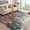 Red Green, variant on Assaile 8 x 10 ft Polyester Pearl Velvet Rainbow Rectangular Hallway Bathroom Entryway Kitchen Office Foldable Abstract Printed Modern Washable Area Rug