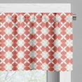 thumbnail image 5 of Ambesonne Abstract Boho Valance & Curtain, Circles Shapes Art, 55"x30", Coral White Pale Eggshell, 5 of 7