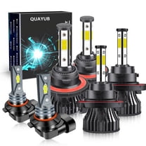 6X 6000k White LED Headlight   Fog Light Bulb For 2017 2018 F250 F350 Super Duty