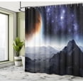 thumbnail image 5 of Ambesonne Galaxy Shower Curtain, Science Fiction Nature, 69"Wx70"L, Purple Black Orange, 5 of 5