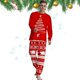 thumbnail image 2 of Conjuntos de pijamas a juego de Navidad para la familia, camisones de algodón para hombres y mujeres para padres y niños, ropa de dormir roja de invierno para la vida, 2 of 4