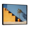 thumbnail image 2 of Designart "Harmonious Void In Yellow And Blue Minimalism" Minimalism Floater Framed Wall Art Living Room, 2 of 5