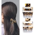 thumbnail image 1 of Hair Clips ,2 Pcs Leopard Hair Claw Clip, Non-slip Hair Clip, Women's Large Hair Clip, Hair Accessories For Women And Girls, 1 of 5