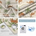 thumbnail image 2 of Date Coconut Tree Blackout Curtains for Bedroom, Desert Camels Botanical Tropical Beige Thermal Insulated Kitchen Drapes with Grommets, Light Blocking Window Treatment, 2 Panels 52" x 45", 2 of 7