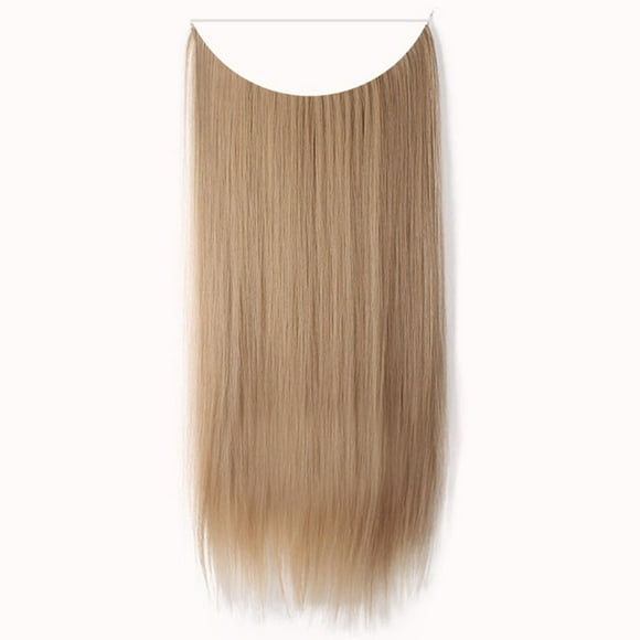 New Fishing Line Chemical Fiber High Temperature Thread Connection Hair Piece - Fashion Thick Clip in Hair Extensions Straight Curls Full Head Hairpiece Clip , Easter Makeup Wig, Mother'S Day Gifts