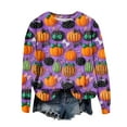 thumbnail image 6 of Womens Halloween Sweatshirts Fashion Graphic T Shirts Long Sleeve Pullover Tops Fall Clothes 2025, 6 of 6