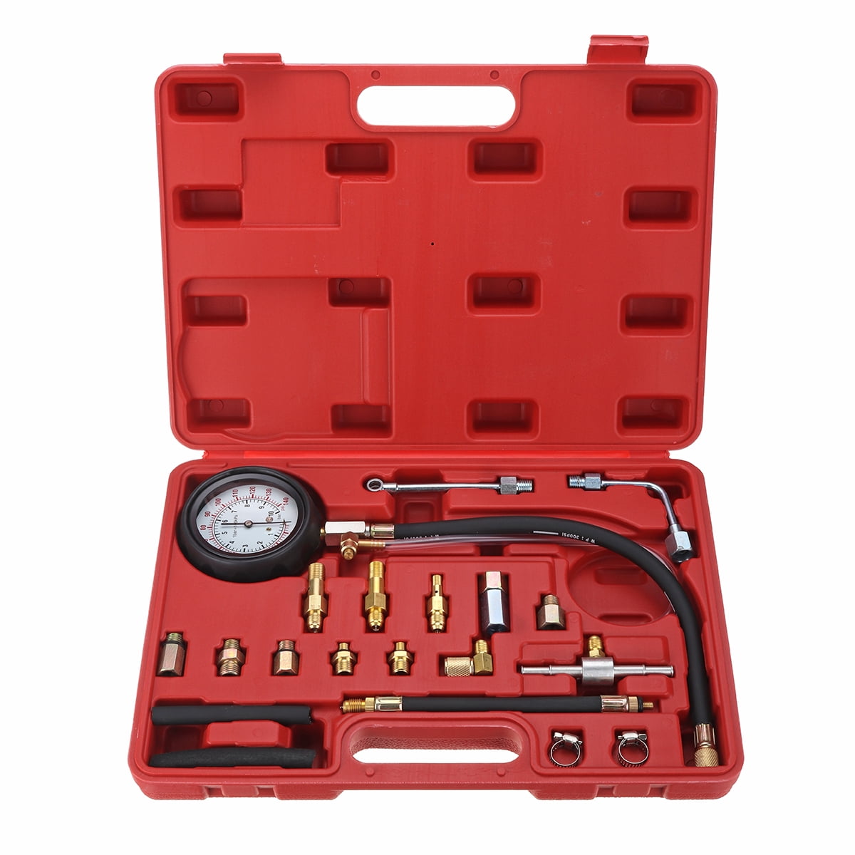 0140 PSI Pressure Gauge Tester Kit Petrol & Diesel Fuel Injection Pump