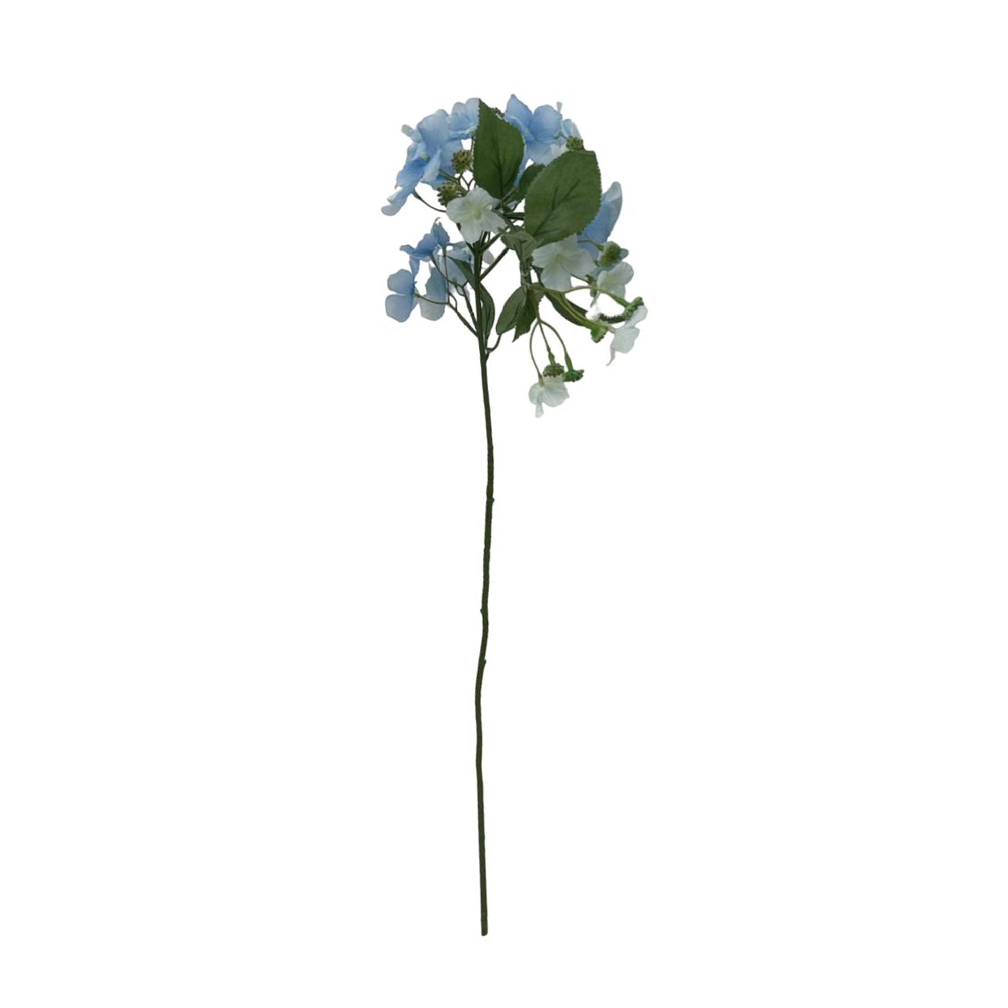 Mainstays 28 in Artificial Blue Drip Hydrangea Flower Stem, Indoor Decoration