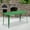 Green, variant on Emma + Oliver Commercial Grade 31.5" x 63" Rectangular Green Metal Indoor-Outdoor Table