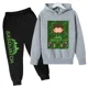 thumbnail image 3 of 2024 Nueva ropa para niños, conjunto de sudadera con capucha y pantalón, zapatillas deportivas, ropa deportiva para niños y niñas, otoño y primavera, 2 piezas, ropa para niñas pequeñas, 3 of 5