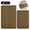 Brown, variant on Tripumer 2 Piece Chenille Bathroom Rug Set Soft Plush Shower Mats Soft Plush Absorbent Shag for Shower Floor Dark Olive Green