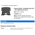 thumbnail image 2 of Undercar Shield - Compatible with 2010 - 2017 BMW 550i GT xDrive 2011 2012 2013 2014 2015 2016, 2 of 2