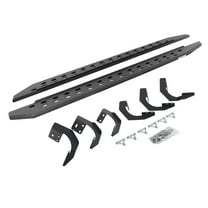 Go Rhino 69429980ST RB20 Slim Line Running Boards with Mounting Bracket Kit For Ram 15-18 1500, Ram 19-23 1500 Classic (Extended Cab Pickup)