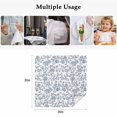 thumbnail image 4 of Blue Flower Cloth Napkins, Vintage Farmhouse Boho Leaf Spring Summer Washable and Reusable Dinner Napkins Set of 8, Table Napkin for Kitchen Party Birthday Wedding Hotel Housewarming 20"x20", 4 of 8