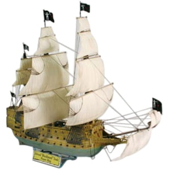 Lindberg LND 1/250 Blackbeard Pirate Ship Plastic Model Kit 70858 Lnd70858 for sale online