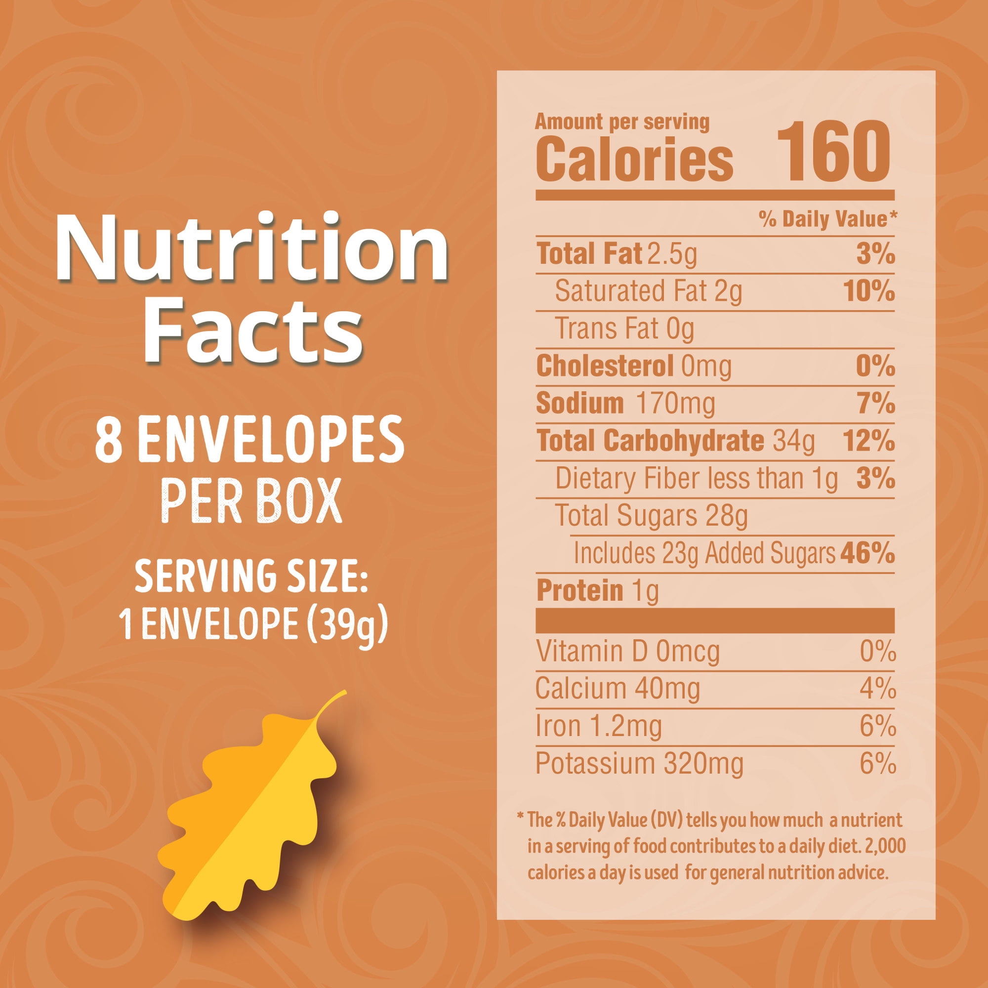 Swiss Miss Pumpkin Spice Flavored Hot Cocoa Mix, 1.38 oz., 8-Count Envelopes