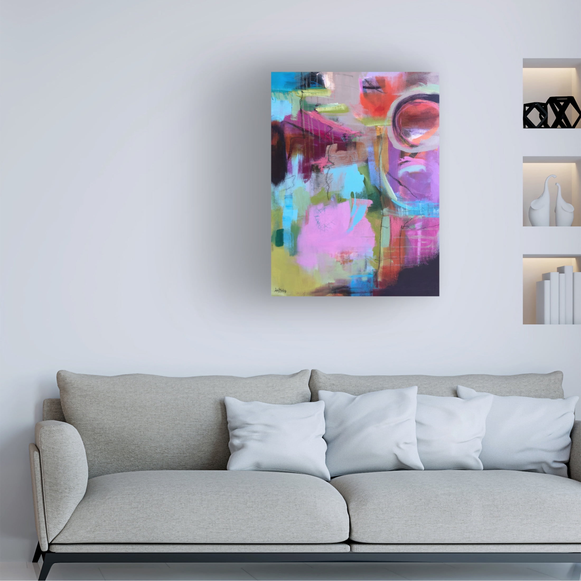 Canvas Wall Art - Linda S. Blackerby 'Sunrise Dreams' Wall Art for Living Room, Bedroom, or Office Décor by Trademark Fine Art - 35 x 47 Inches