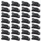 thumbnail image 1 of 100 pinzas giratorias portátiles para auriculares, de plástico, color negro, 1 of 7