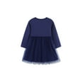 thumbnail image 3 of Bellafa 2-7T Girls Tulle Dresses Toddler Long Sleeve Sparkle Tutu Dress Kids Applique Party Dresses Christmas Gifts, 3 of 8