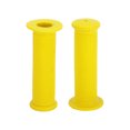 thumbnail image 1 of Cubiertas de empuñaduras de manillar de bicicleta Unique Bargains de 117 mm de largo, empuñaduras suaves para el extremo de la bicicleta, color amarillo, 1 par, 1 of 6