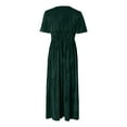 thumbnail image 4 of Women's Velvet Maxi Dress Formal Dresses For Wedding Guest Dress Cute Dresses for Women Dinner Dress for Women Women Outfits for Summer Length Dress Petite Maxi Dresses Summer Dress Sleeves Women S, 4 of 4
