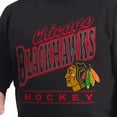 thumbnail image 5 of Men's G-III Sports by Carl Banks  Black Chicago Blackhawks Adaptive Headliner Fleece Sweatshirt, 5 of 6