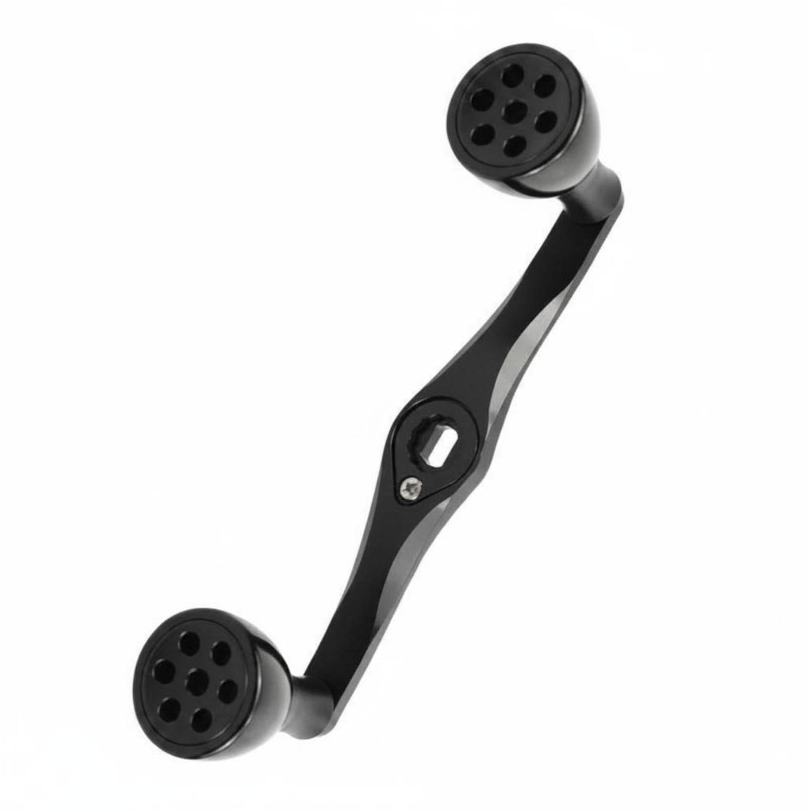 QccHieUs Reel Replacement Handle Lightweight Reel Handle Sturdy for Anglers 130MM Black